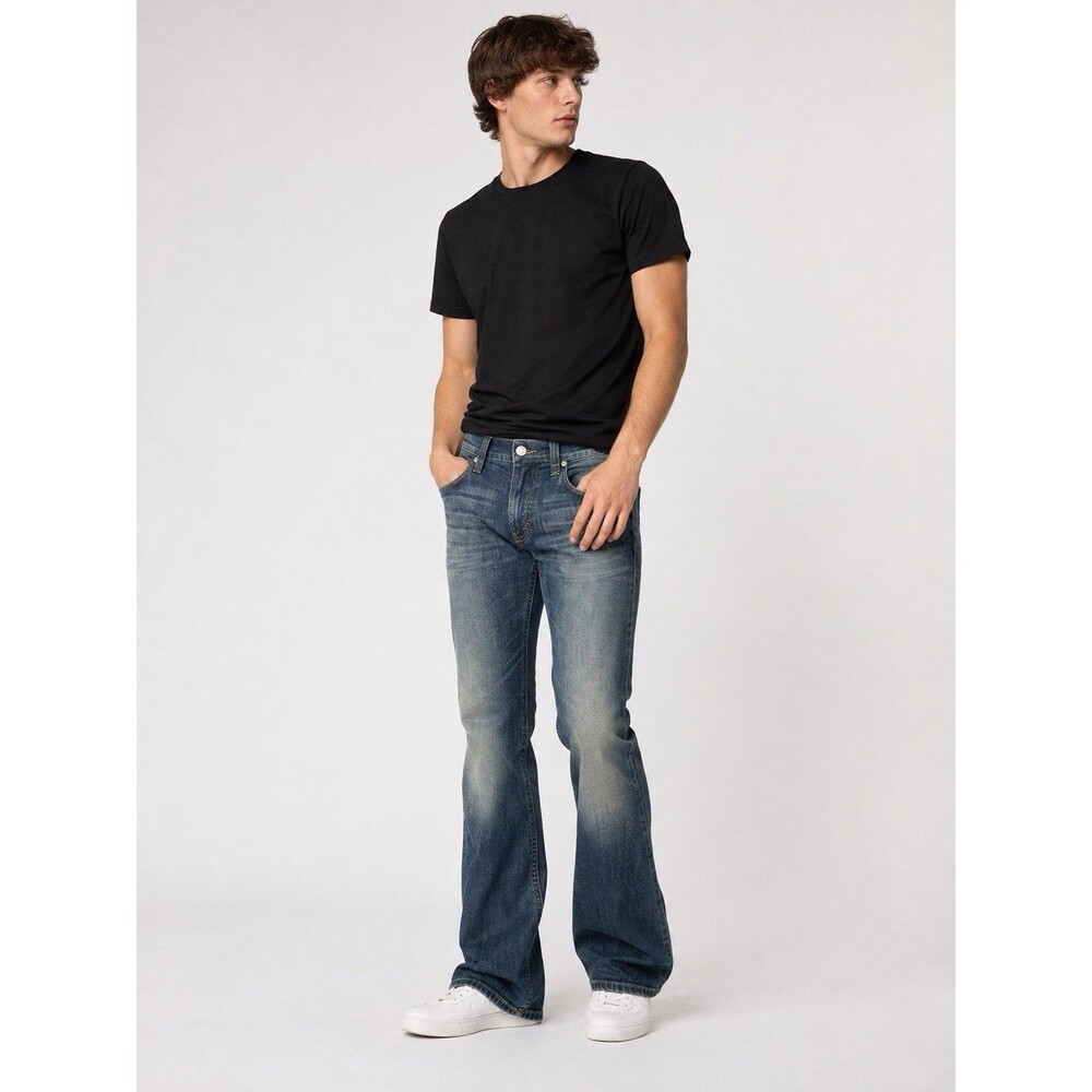 Rock & Republic Henlee Men’s Jeans Size 34 Blue Bootcut Y2K Embroidered